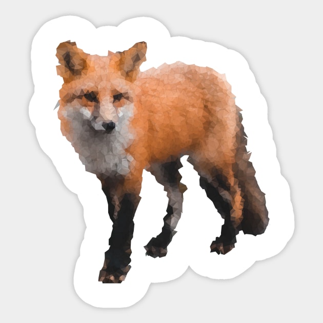 Low Poly Fox Sticker by TRIME